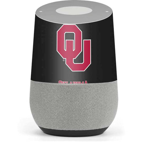 University of Oklahoma Sooners Black Google Home Skin